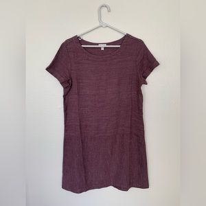 Garnet Hill Drop Waist Linen Dress